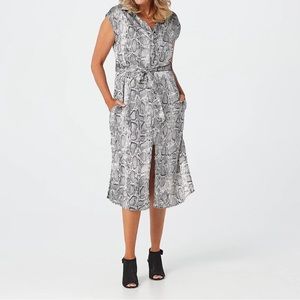 Bishop + Young ANTHROPOLOGIE Oversized Snakeskin Dress